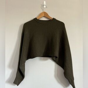 Wilfred Green Knit Shrug Sweater